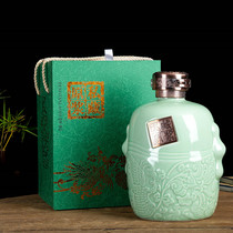 Jingdezhen ceramic wine altar 3kg 5kg wine jar wine bottle white empty wine bottle sealed jar wine jar wine jar