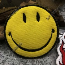 Buy as far as send a single pat and dont ship you if youre good is a sunny day smiling face expression arm badge Magic Sticker Backpack Vest
