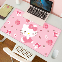 KT cat large mouse pad thickened cute girl Kitty writing desk Computer keyboard pad Notebook desk pad