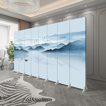 Screen partition New Chinese living room Office hotel foldable mobile Modern simple bedroom occlusion home