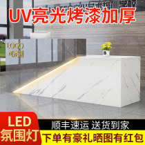Cashier counter table Clothing store milk tea small shop Paint company front desk reception desk simple modern bar