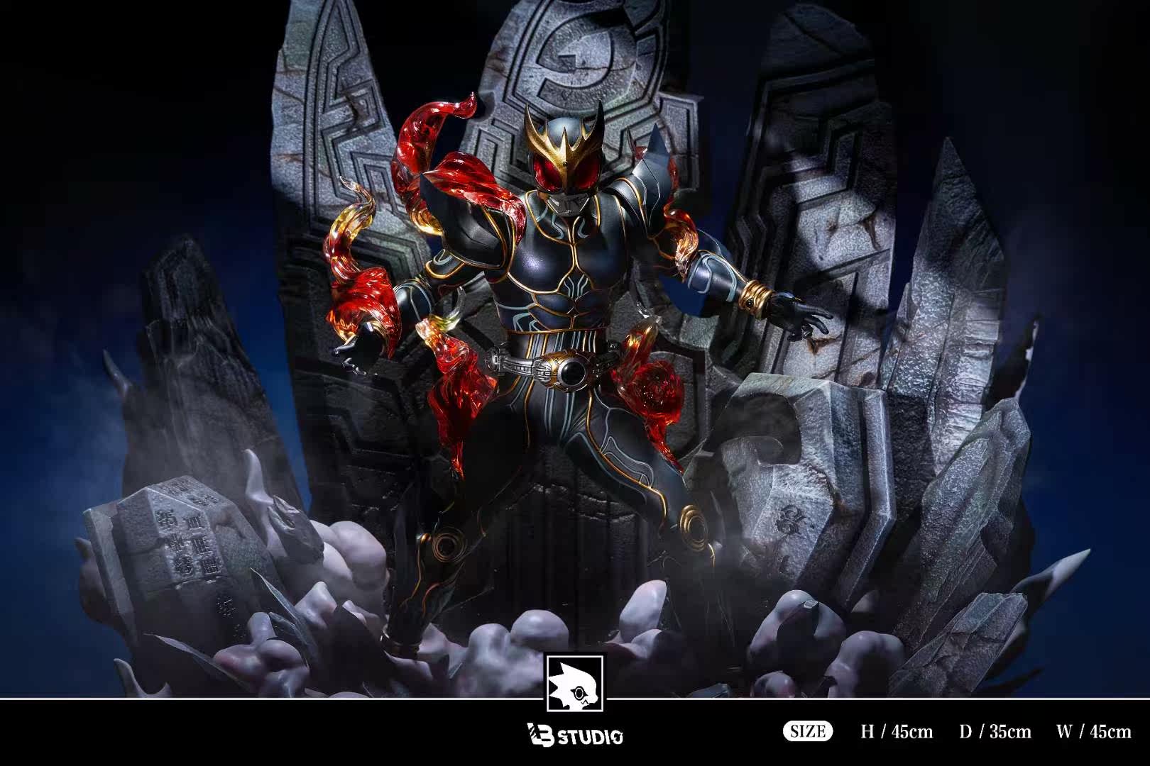Kamen Knight LB-Studio Ultimate 빈 I GK 손 관리 모델 제한 동상 데스크탑 스윙