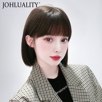  Wig Short hair female real hair full head cover type full real natural real hair net red medium long hair womens wig cover