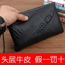 Newhandbag male leather leather bag handbag small handbag men carry bag fashion tide large capacity wallet