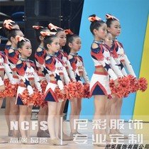 Childrens cheerleading performance clothing long sleeve new girl cheerleading performance suit aerobics competition suit