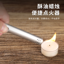 Long igniter long-mouthed lighter open fire plate aromatherapy ghee candle lit kitchen household inflatable gas stove