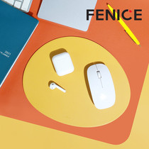 Korea fenice simple solid color ins wind leather mouse pad for men and women home office desktop non-slip soft mat