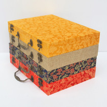 Zizhu Xuan gift box calligraphy and painting brocade box painting box scroll box collection storage box customized custom factory direct sales