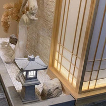Stone Lantern Sun Style Indoor Withered Landscape New Chinese Landscape View Stone Lantern Decoration Courtyard Outdoor Solar Lawn Stone Sculpture