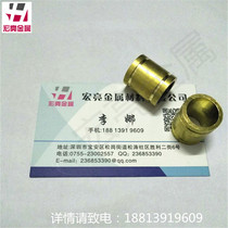 H65 H62 brass tube capillary zero cutting processing stamping flanging Tapping tooth brushed chamfer