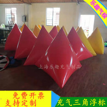 Inflatable Water Buoys Triangle Cylindrical Square Race Finish Safety Warning Signs Advertising Adrift Floats