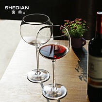 Wine glasses crystal glass wine glass set 2 wine glasses home Creative 6 sets of goblet large European style