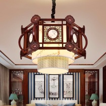 Chinese style chandelier Chinese style solid wood antique restaurant living room lamp Chinese classical corridor aisle Hall sun lamp