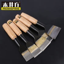 Wood well square wood chisel Carpenter Carpenter tool hand wood chisel knife high speed steel fish tail chisel plus wide flat chisel