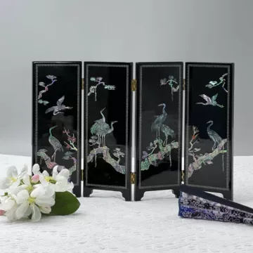 中国　象嵌螺鈿装飾　山水人物文　硯屏　V　4496 螺钿屏风-螺钿屏风促销价格、螺钿屏风品牌- 淘宝