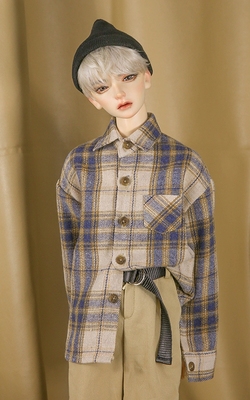 taobao agent DKCRAFTSHOP grid shirt ID75/70cm/SD17 group BJD/SD doll ring juice