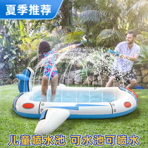 Children Spray Pool Summer Play Water Play Water Mat Outdoor Lawn Water Toy Kid Marine Ball Inflatable Water Spray Mat