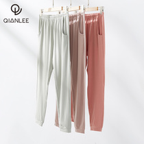Pajama pants womens trousers home air conditioning pants cotton silk pants loose can be worn out sports summer thin model cotton spring and autumn
