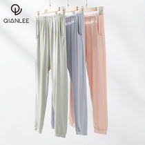  Pajamas womens trousers Modal cotton poplin ice silk sense home pants sports can be worn outside air conditioning pants loose summer and autumn thin