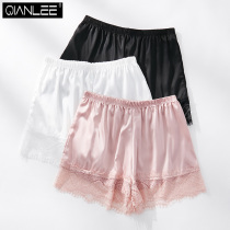 2 Sleeping Pants Women Ice Silk Lace Loose In-home Shorts Can Be Worn Out Flat Angle 30% Anti-Walk Light Safety Pants Summer
