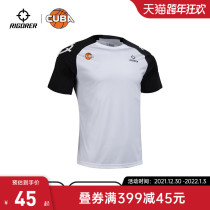 Quasi CUBA racing basket t short sleeves early spring summer mens round neck leisure basketball sports training competition short sleeves