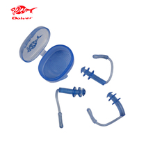 Fish King swimming waterproof earplugs silicone tape tail anti-loss swimming earplugs swimming equipment