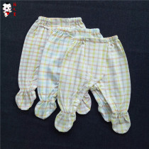 Summer Baby Pants Thin PURE COTTON NEWBORN BAG FOOT FART PANTS AUTUMN PANTS BABY NO BONES EVEN PANTS AIR CONDITIONING PANTS
