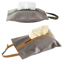 Hanging leather cloth paper towel bag tissue box Tissue paper bag Kitchen restaurant paper box Car paper pumping cover