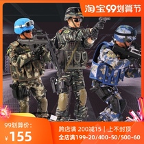 Peace Mission Soldier Chinese Marine Corps Peacekeeping 1 6 Soldier Model Joint Movable Soldier Toy