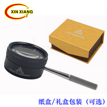 35x x50mm Full Metal Identification Magnifying Glass with Handle ZEISS Optical Lens Round Jewelry Mirror Gift Box