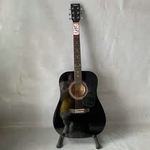 Clearance Johnson Johnson 41 inch Black Bright Rounded Rosewood Fretboard Folk Acoustic Guitar