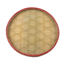  Farm hand-made perforated rice sieve Bamboo sieve perforated bamboo plaque drying dried goods Tea sieve Bamboo woven boutique round dustpan