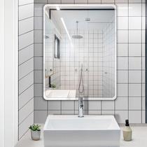 (Recommended) Bathroom mirror non-perforated wall toilet cosmetic mirror wall-mounted paste simple bathroom mirror