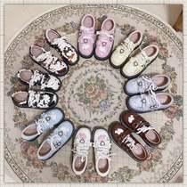 (Spot) running sweetheart original LO running love bow knot round head Lolita shoes Joker platform shoes