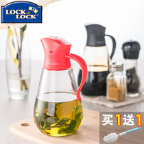 Le clasp flagship store glass oil pot leak-proof large pour oil pot household soy sauce vinegar bottle kitchen supplies