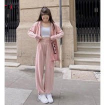 FEILE Fashion Leisure Quick Drying Sports Suit Women's 2021 Fall Winter New Boutique Yoga Suit Two-Piece Set