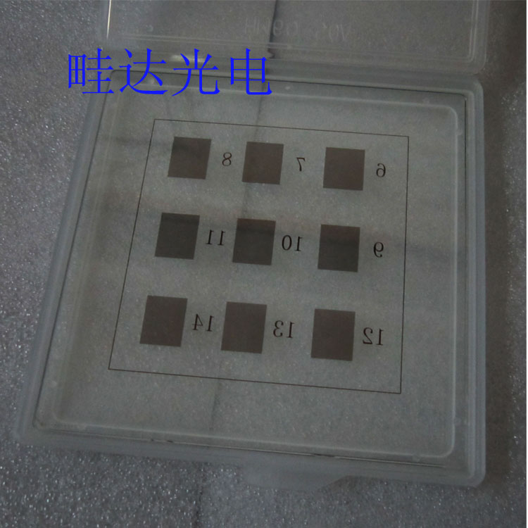 Resolution version 100 line-to-bar grating test card 0.001MM accuracy