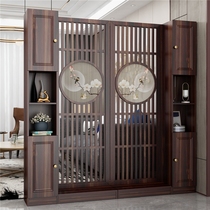 Living room Screen partition New Chinese style entry into the house Guan Guan Cabinet Solid Wood Trim Light Lavish Simplicity Approb. Modern Shelve Wall Shoe Cabinet
