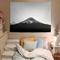 Mount Fuji background cloth ins scenery bedroom bedside cloth rental room renovation dormitory desk decorative wall tapestry