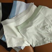Graphene antibacterial underwear mens cotton winter boxer breathable Mens no trace loose size flat corner autumn and winter