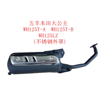  Suitable for Wuyang Honda Grand Princess WH125LZ WH125T-A-B-E Scooter motorcycle muffler exhaust pipe