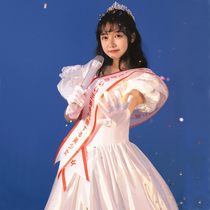Showa era vintage wedding dress vintage antique dress Japanese ribbon Princess style birthday art photo photography suit