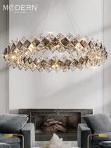 Crystal chandelier light luxury living room post-modern designer bedroom creative personality