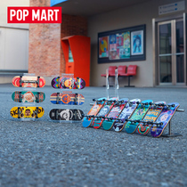POPMART BUBBLE MATT SKULLPANDA BEAR MEOW CRAZE series FINGER SKATEBOARD toys Creative gifts
