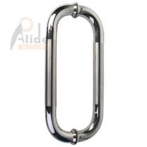Glass door handle 304 stainless-steel glass door handle office door door round O-shaped big handle