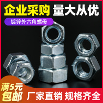M2M3M4M5 ~ M30] Grade 4 carbon steel type 1 hexagon nut plated blue and white zinc lock nut screw cap