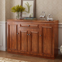  Solid wood shoe cabinet new 2020 explosion-style Chinese household door door large-capacity pure wood shoe storage entrance cabinet