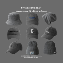 Uncle Hu stubble new hat original gray soft top baseball cap cap male Korean version of Joker knit hat girl