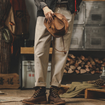 American retro - minimal clothing pants male spring 2023 new mens casual pants straight tube pants