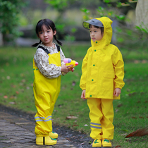Childrens raincoat strap raincoat and cord Angie Game Clothes Dual-use Waterproof Full Body Kindergarten Set